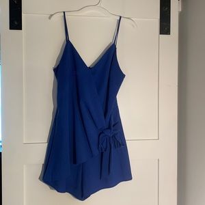 She & Sky Romper Blue size small